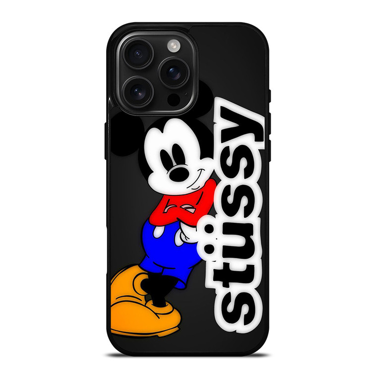 STUSSY MICKEY MOUSE iPhone 16 Pro Max Case Cover