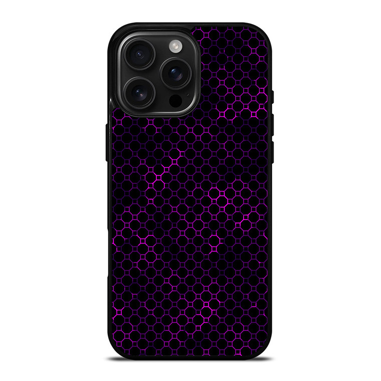 STYLISH HEXAGONAL VIOLET PATTERN iPhone 16 Pro Max Case Cover STYLISH HEXAGONAL VIOLET PATTERN iPhone 16 Pro Max Case Cover