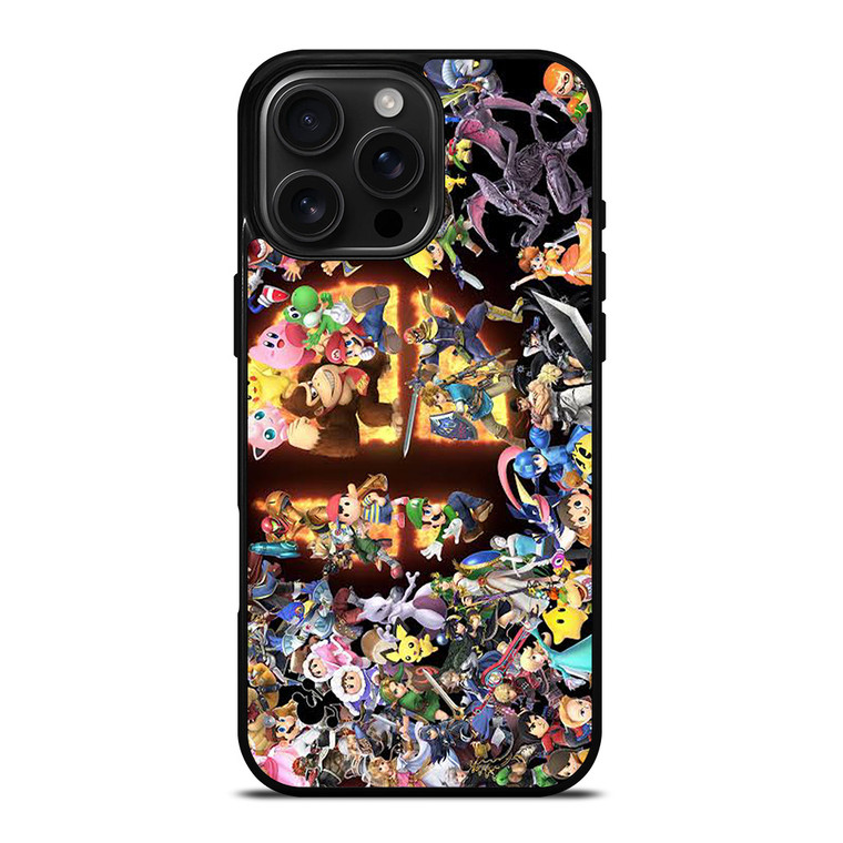 SUPER SMASH BROS GAME iPhone 16 Pro Max Case Cover