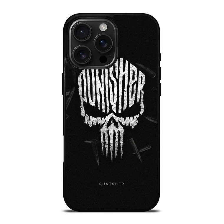 THE PUNISHER SKULL LOGO FRANK CASTLE MARVEL iPhone 16 Pro Max Case Cover THE PUNISHER SKULL LOGO FRANK CASTLE MARVEL iPhone 16 Pro Max Case Cover