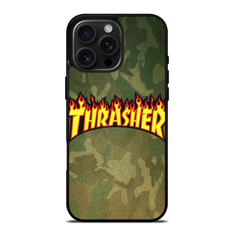 THRASHER CAMO SKATEBOARD MAGAZINE iPhone 16 Pro Max Case Cover THRASHER CAMO SKATEBOARD MAGAZINE iPhone 16 Pro Max Case Cover