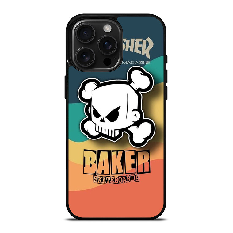 THRASHER SKATEBOARD MAGAZINE BAKER iPhone 16 Pro Max Case Cover