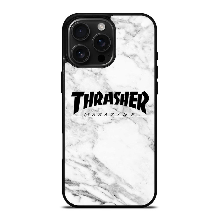 THRASHER SKATEBOARD MAGAZINE LOGO MARBLE iPhone 16 Pro Max Case Cover