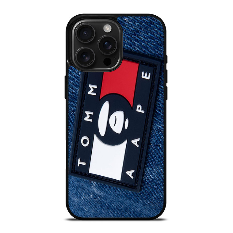 TOMMY HILFIGER JEANS BAPE APE iPhone 16 Pro Max Case Cover