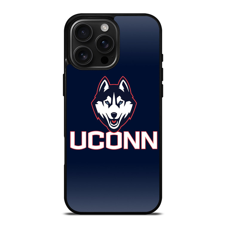 UCONN HUSKIES BASKETBALL LOGO iPhone 16 Pro Max Case Cover