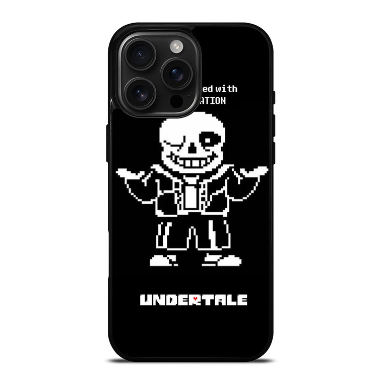 UNDERTALE SANS 8 BIT QUOTE iPhone 16 Pro Max Case Cover