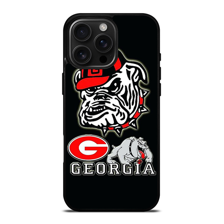 UNIVERSITY OF GEORGIA BULLDOGS ICON iPhone 16 Pro Max Case Cover