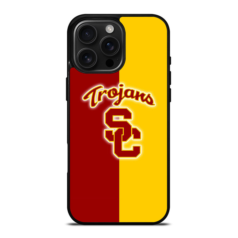 USC TROJANS BASKETBALL UNIVERSITY LOGO iPhone 16 Pro Max Case Cover