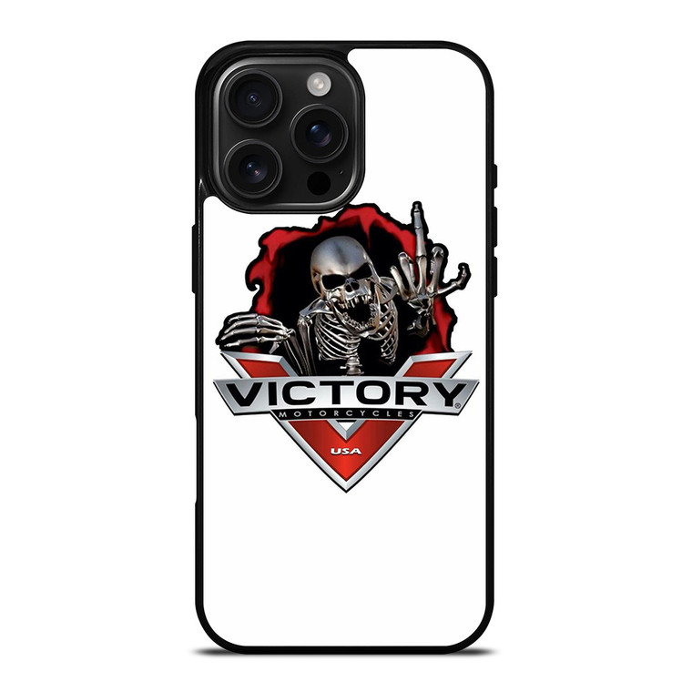 VICTORY MOTORCYCLE SKULL USA LOGO iPhone 16 Pro Max Case Cover