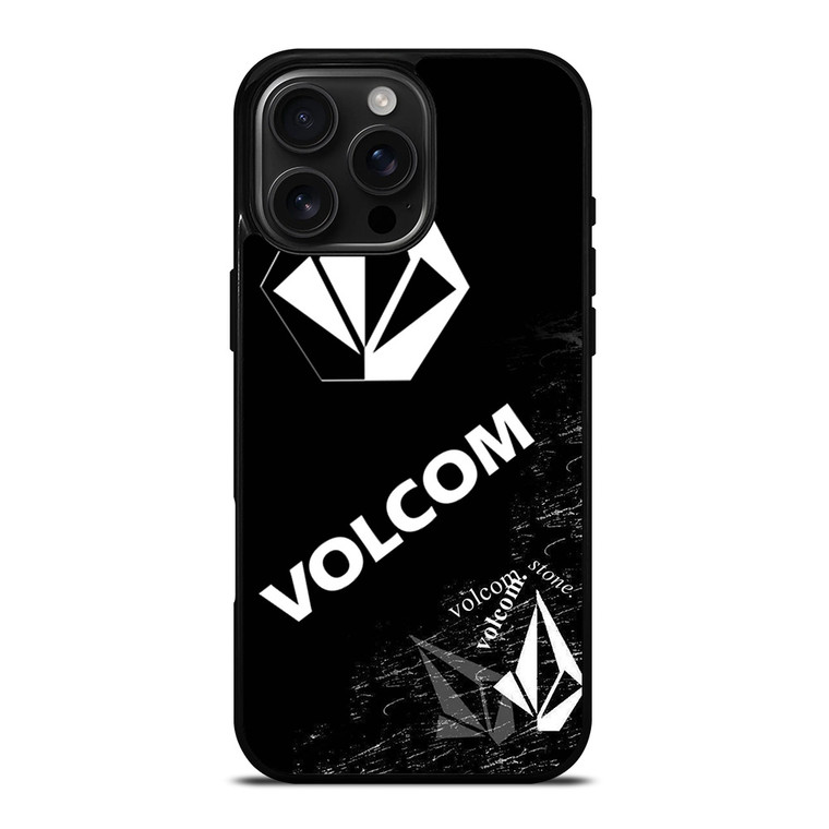 VOLCOM BLACK LOGO iPhone 16 Pro Max Case Cover