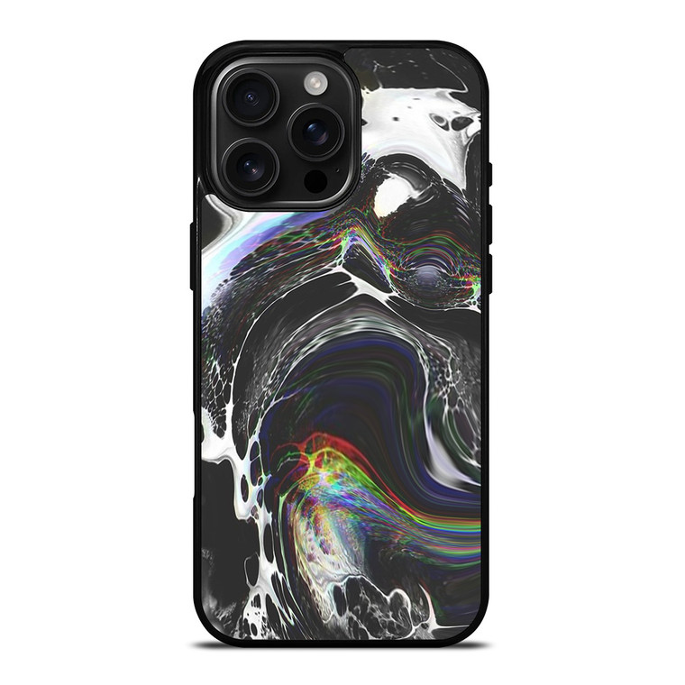 WHITE STONE LIQUID iPhone 16 Pro Max Case Cover