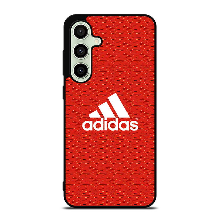ADIDAS RED PATTERN Samsung Galaxy S24 FE Case Cover