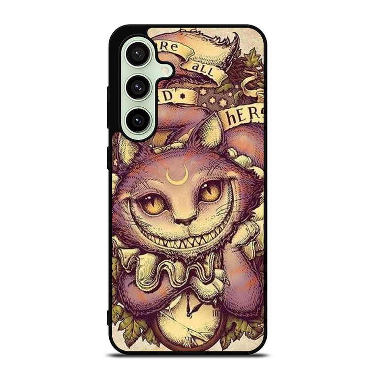 ALICE IN WONDERLAND CHESHIRE CAT ART Samsung Galaxy S24 FE Case Cover