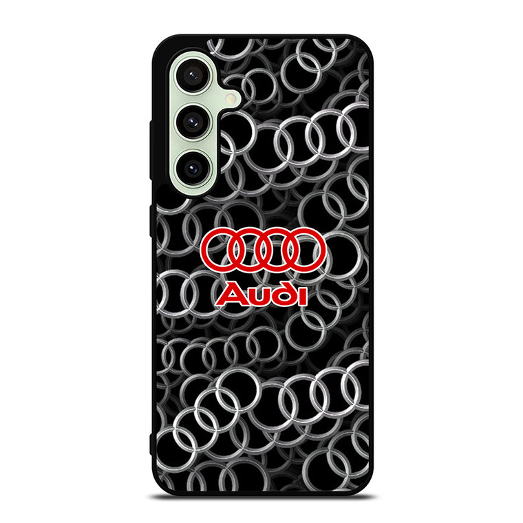 AUDI RING LOGO PATTERN Samsung Galaxy S24 FE Case Cover