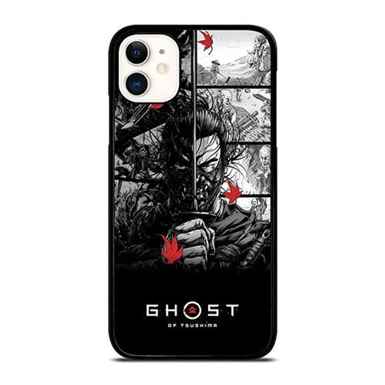 GHOST OF TSUSHIMA LOGO BLACK WHITE iPhone 11 Case Cover