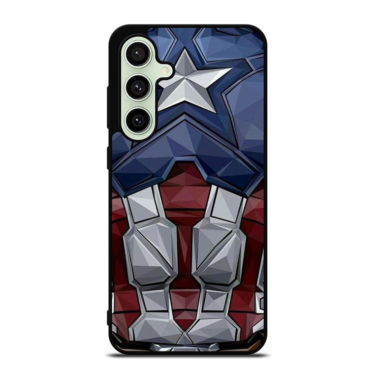 CAPTAIN AMERICA SUIT ARMOR AVENGERS Samsung Galaxy S24 FE Case Cover
