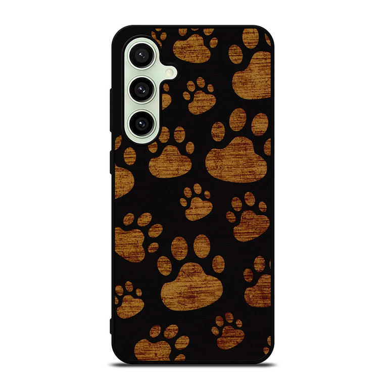 CAT FOOTPRINTS PATTERN Samsung Galaxy S24 FE Case Cover