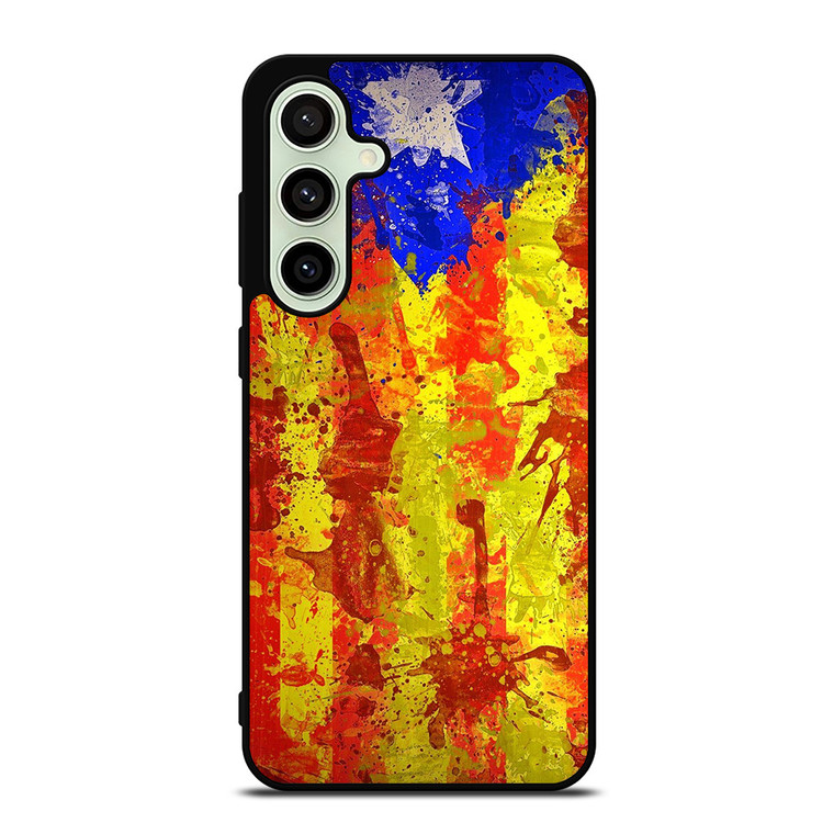 CATALONIA FLAG BRUSHES Samsung Galaxy S24 FE Case Cover