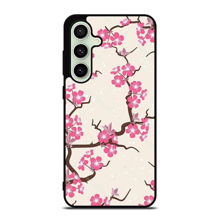 CHERRY BLOSSOM FLOWERS PATTERN Samsung Galaxy S24 FE Case Cover