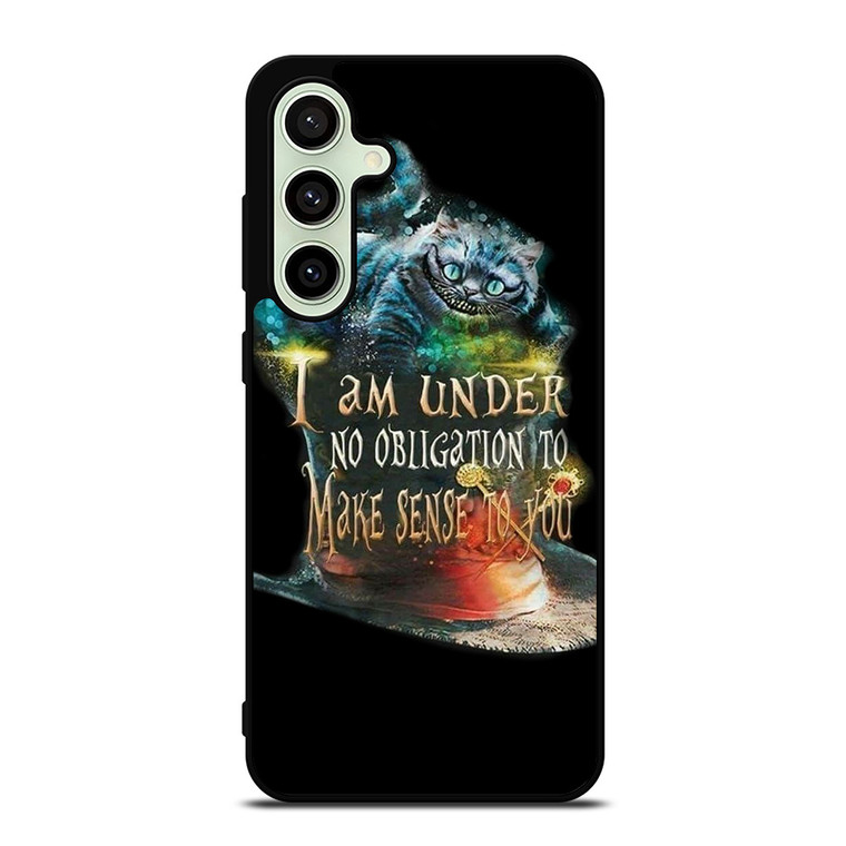 CHESHIRE CAT QUOTE ALICE IN WONDERLAND Samsung Galaxy S24 FE Case Cover