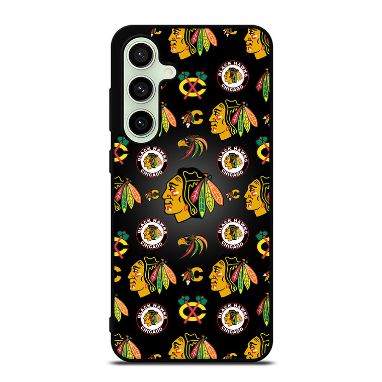 CHICAGO BLACKHAWKS COLLAGE LOGO Samsung Galaxy S24 FE Case Cover