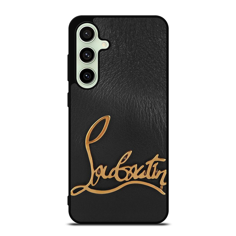 CHRISTIAN LOUBOUTIN LOGO LEATHER Samsung Galaxy S24 FE Case Cover