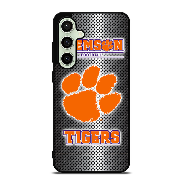 CLEMSON TIGERS METAL LOGO Samsung Galaxy S24 FE Case Cover