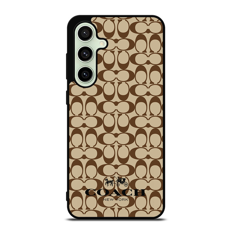 COACH NEW YORK BROWN Samsung Galaxy S24 FE Case Cover