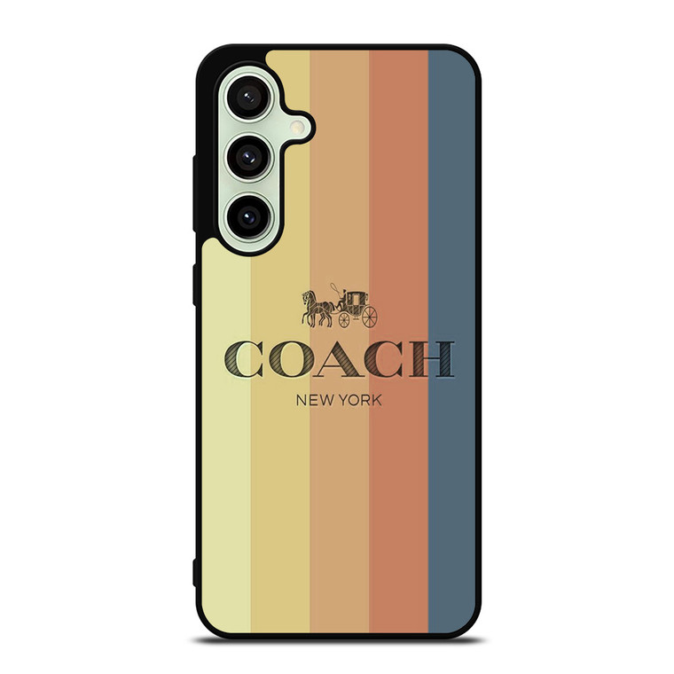 COACH NEW YORK LOGO STRIPES Samsung Galaxy S24 FE Case Cover