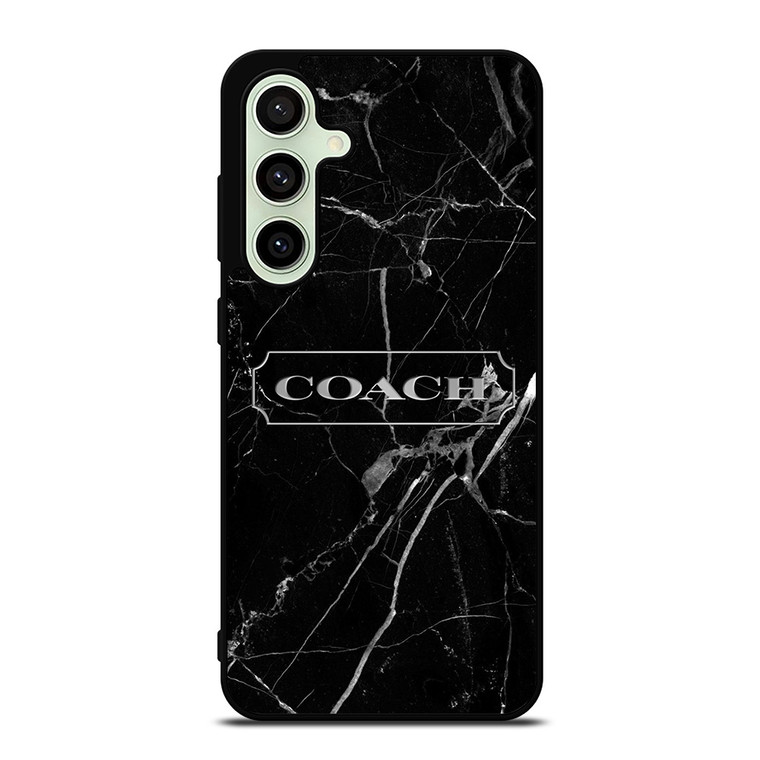 COACH NEW YORK SILVER MARBLE Samsung Galaxy S24 FE Case Cover