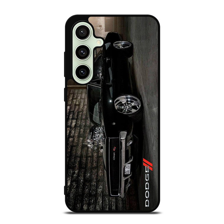 DODGE CHARGER BLACK CAR Samsung Galaxy S24 FE Case Cover