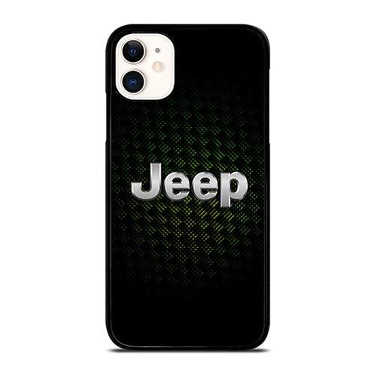JEEP GREEN CARBON LOGO iPhone 11 Case Cover