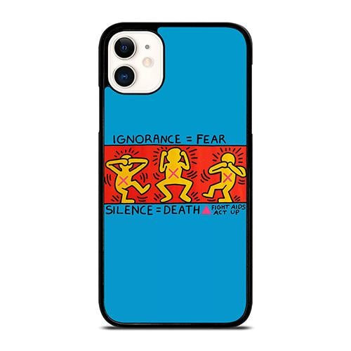 KEITH HARING FIGHT AIDS iPhone 11 Case Cover