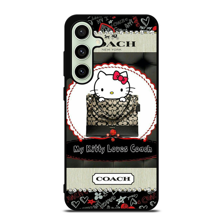 HELLO KITTY LOVES COACH Samsung Galaxy S24 FE Case Cover HELLO KITTY LOVES COACH Samsung Galaxy S24 FE Case Cover