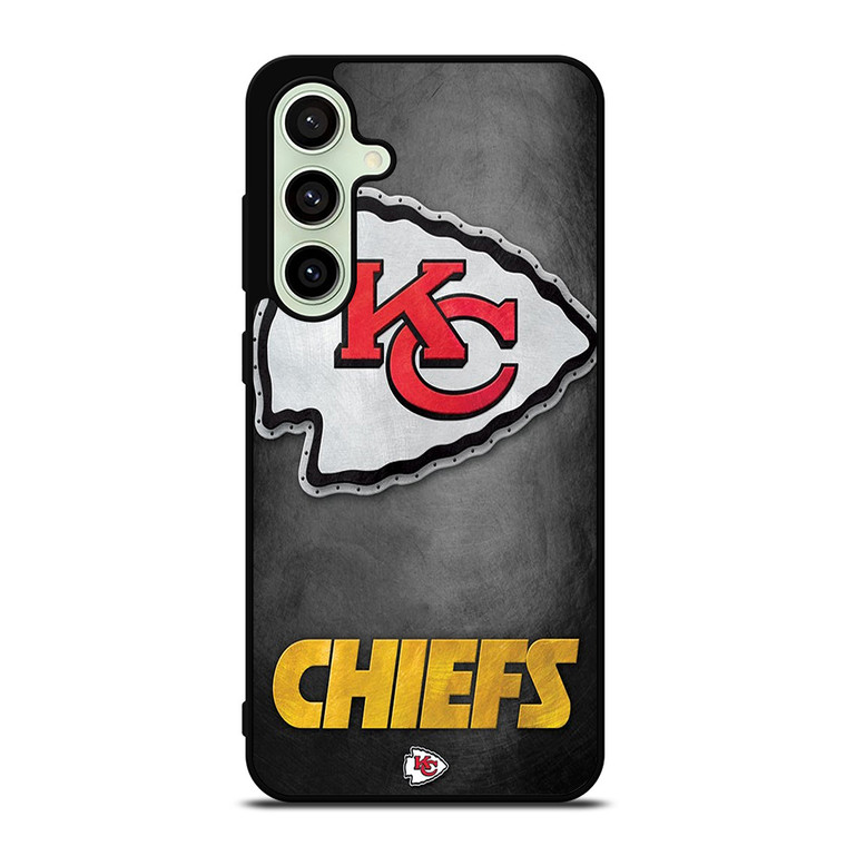 KANSAS CITY CHIEFS METAL LOGO Samsung Galaxy S24 FE Case Cover