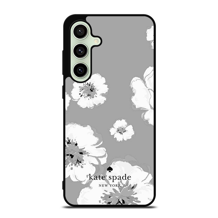 KATE SPADE NEW YORK LOGO FLORAL GRAY Samsung Galaxy S24 FE Case Cover
