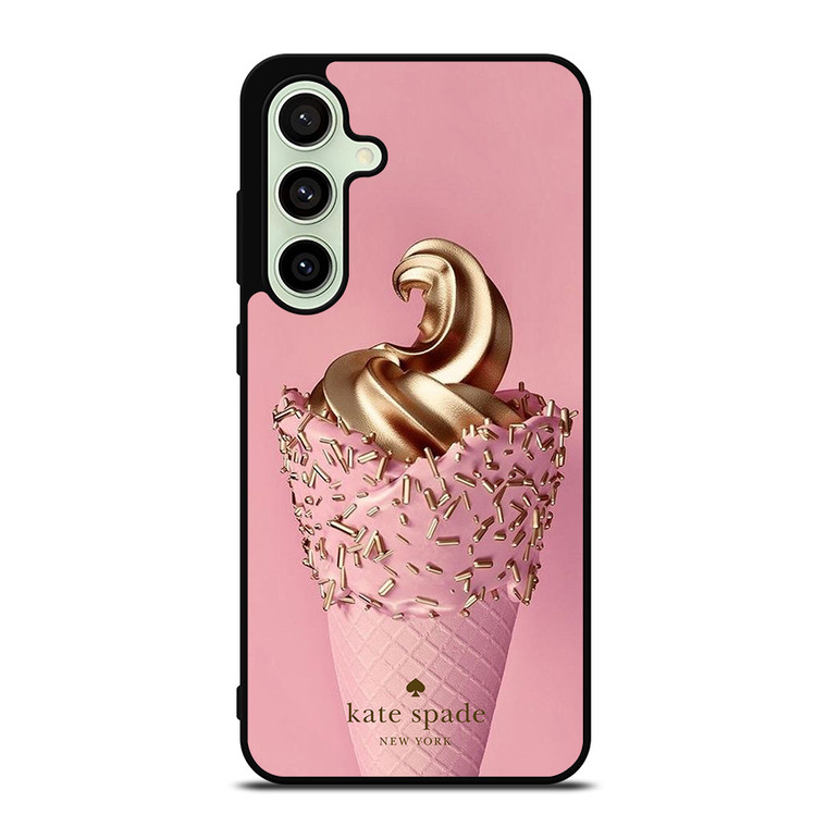 KATE SPADE NEW YORK LOGO GOLDEN ICE CREAM Samsung Galaxy S24 FE Case Cover