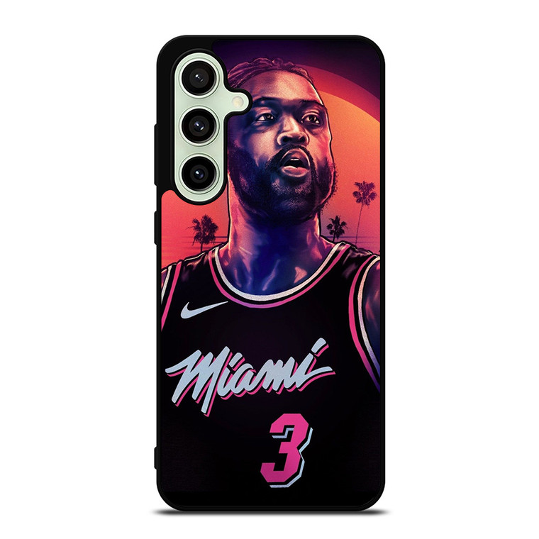 MIAMI HEAT DWYANE WADE 3 NBA Samsung Galaxy S24 FE Case Cover