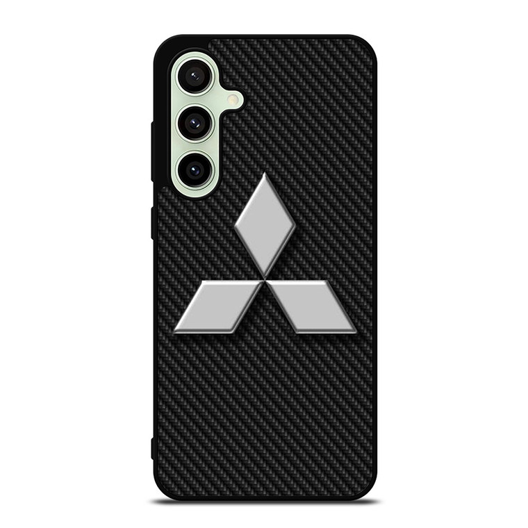 MITSUBISHI MOTORS CARBON LOGO Samsung Galaxy S24 FE Case Cover