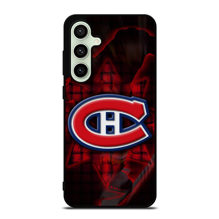 MONTREAL CANADIENS RED GLOW SYMBOL Samsung Galaxy S24 FE Case Cover