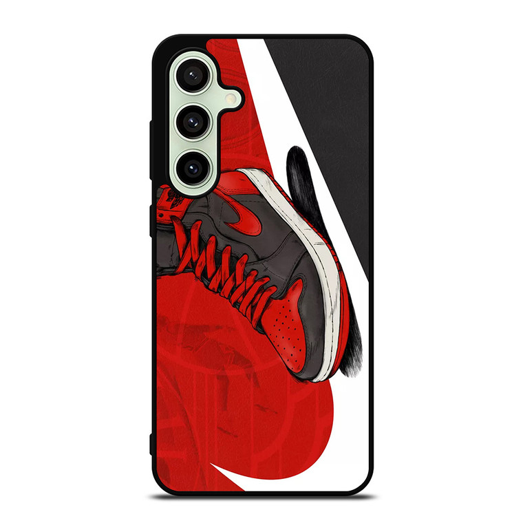NIKE AIR JORDAN SHOES RED Samsung Galaxy S24 FE Case Cover NIKE AIR JORDAN SHOES RED Samsung Galaxy S24 FE Case Cover