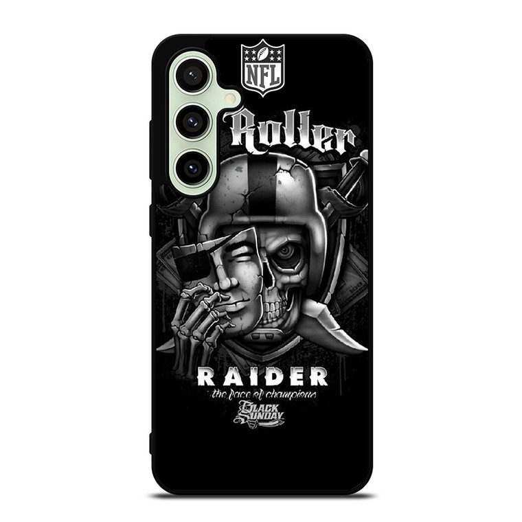OAKLAND RAIDERS BLACK SUNDAY NFL Samsung Galaxy S24 FE Case Cover