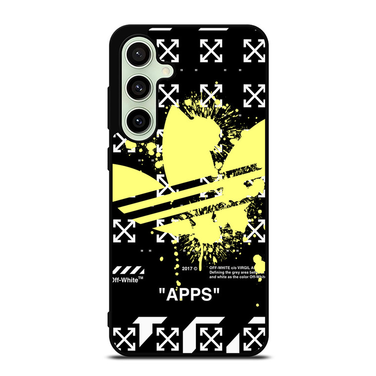 OFF WHITE X ADIDAS YELLOW Samsung Galaxy S24 FE Case Cover