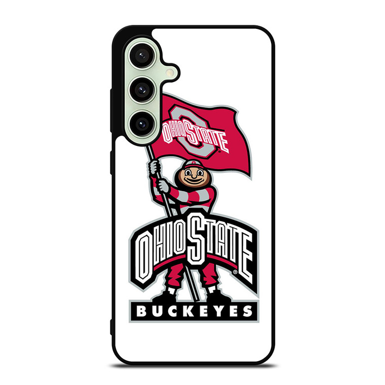 OHIO STATE BUCKEYES LOGO FOOTBALL MASKOT Samsung Galaxy S24 FE Case Cover