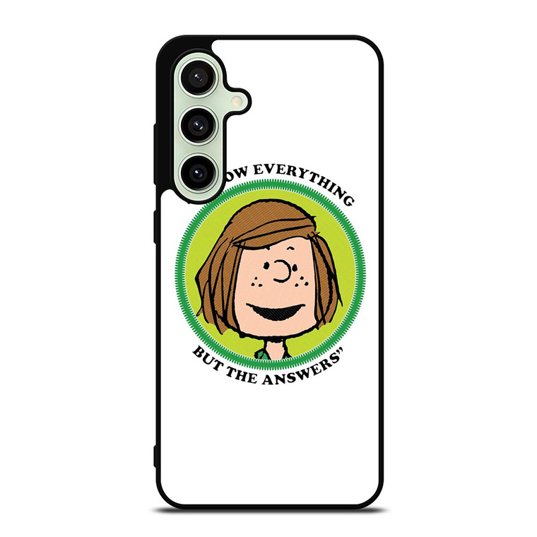 PEPPERMINT PATTY THE PEANUTS Samsung Galaxy S24 FE Case Cover PEPPERMINT PATTY THE PEANUTS Samsung Galaxy S24 FE Case Cover