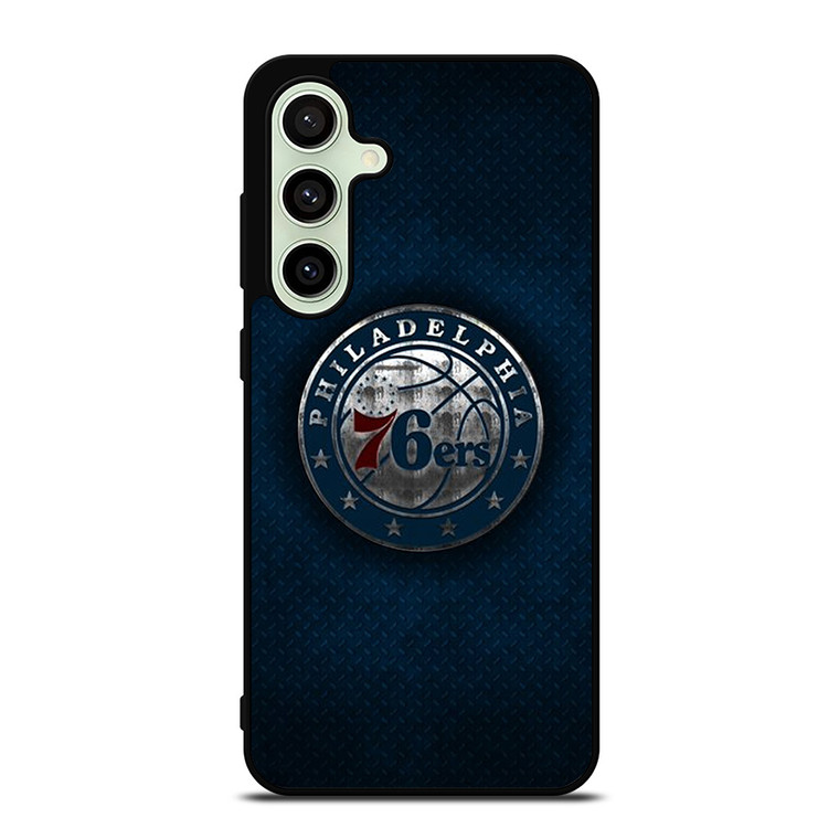PHILADELPHIA 76ERS METAL LOGO Samsung Galaxy S24 FE Case Cover