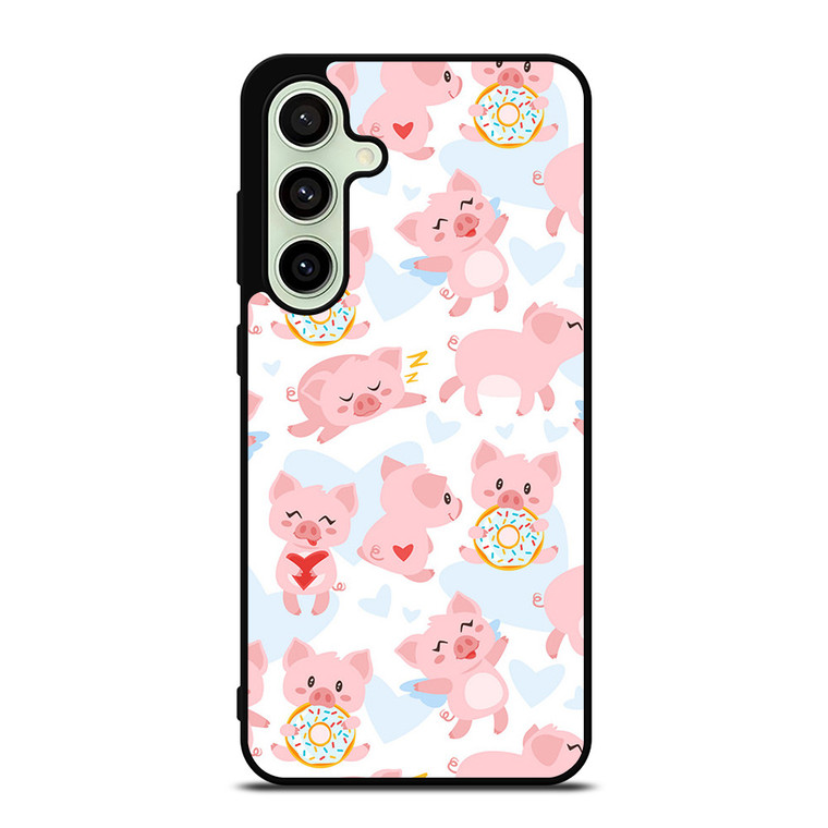 PINK BABY PIGS PATTERN Samsung Galaxy S24 FE Case Cover