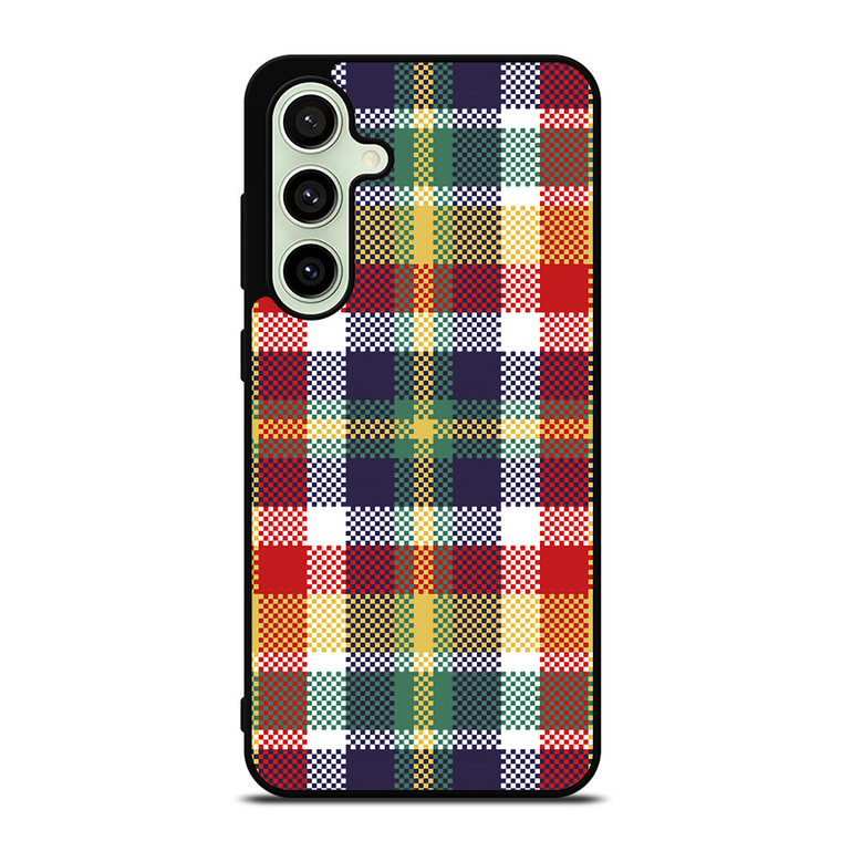 PIXELIZED TARTAN PATTERN Samsung Galaxy S24 FE Case Cover