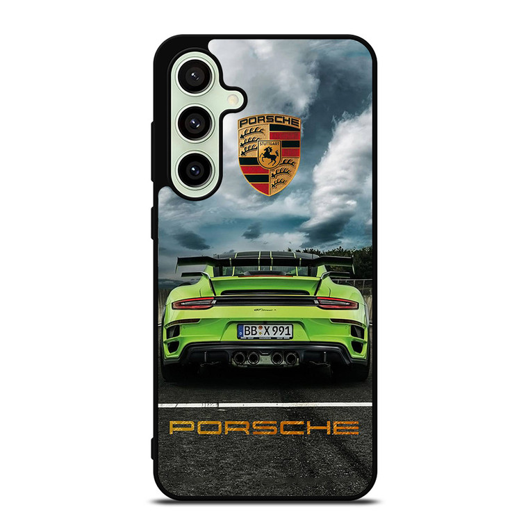 PORSCHE LOGO GREEN CAR Samsung Galaxy S24 FE Case Cover PORSCHE LOGO GREEN CAR Samsung Galaxy S24 FE Case Cover