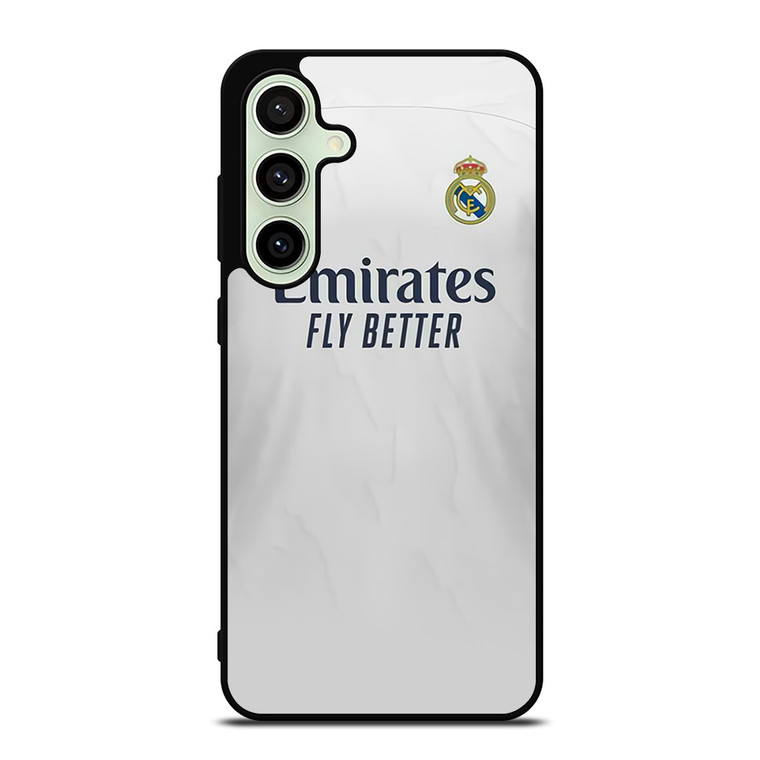 REAL MADRID 2020 HOME JERSEY Samsung Galaxy S24 FE Case Cover REAL MADRID 2020 HOME JERSEY Samsung Galaxy S24 FE Case Cover